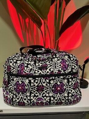Vera Bradley Compact Traveler Bag In Signature Cotton Scroll Medallion "NWOT”